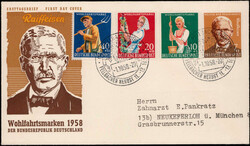 Landwirtschaft 1958 kpl. auf illustriertmFDC  (40,-)
