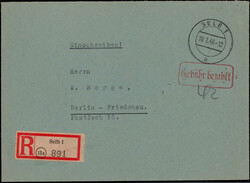 1291: Postage paid on entires, emergency issues - Cancellations and seals