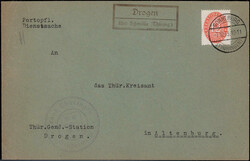 Drogen über Schmölln (Thüring.)  O-7420,  Landpost R2 klar auf ...