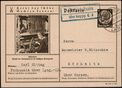 Seiertshain über Leipzig C 2  O-7010,  blauer Landpost R2 auf ...