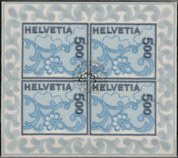 5 Fr. Stickerei-Kleinbogen 2000 mit ESST  (220,-)