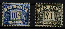 2865: Great Britain - Postage due stamps