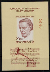 20 Ft.  Zoltan Kodaly 1982 ** ungezähnt  (30,-)