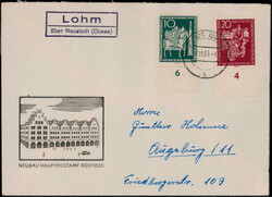 111900: Germany East, Zip Code O-19, 190-191 Neustadt (Dosse) - Cancellations and seals