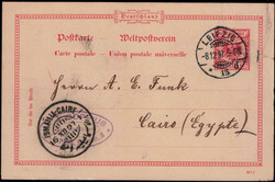 Leipzig  O-7010,  Stegstempel  "LEIPZIG 13 d" auf 10 Pf. ...