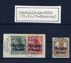 "COMBLAIN-LA-TOUR",  K1 zweimal klar auf zwei Germania-Werten