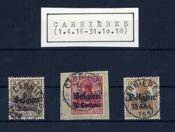 "CARNIERES",  K1 je klar auf drei Germania-Werten