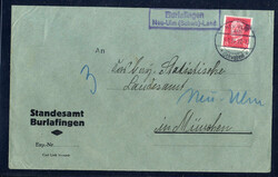 Bürlafingen Neu-Ulm (Schwb) Land  W-7910,  Landpost R2 klar auf ...