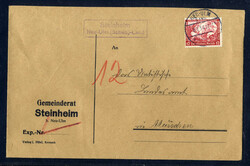 Steinheim Neu-Ulm (Schwb) Land  W-7910,  violetter Landpost R2 klar ...