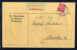 Mussenstetten über Neu-Ulm (Donau)  W-7910,  violetter Landpost R2 ...