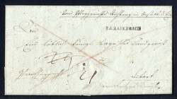 "PAIERBACH",  guter L1  "R4 BAIERBACH" auf Brief 1832