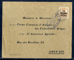 "CLAVIER",  Stegstempel nebst violetter Zensur-Elipse  "NAMUR" auf ...