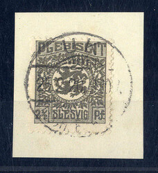 "ULK (SCHLESWIG)", seltener Stegstempel zentrisch klar auf Bfstk. 2 ...