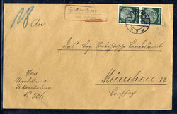 Sickershausen über Kitzingen  W-8710,  violetter Landpost R2 klar ...