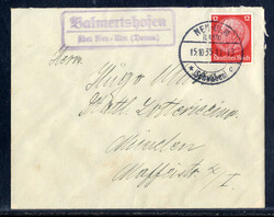 Balmertshofen über Neu-Ulm (Donau)  W-7910,  Landpost R2 klar auf ...