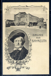 Bayreuth  W-8580,  Richard Wagners Festspielhaus um 1920  I-II