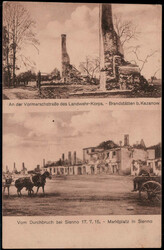 Sienno,  Marktplatz 1916 per Feldpost befördert  I-II