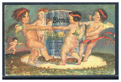 Herrliche Werbekarte  "BIOMALZ", sign. Scheffler 1916 per Feldpost ...