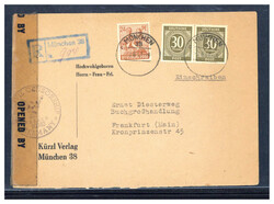 30 Pf. Ziffern (2) nebst 24 Pf. Arbeiter auf portogerechtem Reco ...