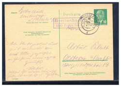 Breitenbach über Roßla / Harz  O-4710,  violetter Landpost R2 klar ...