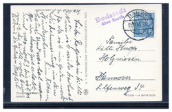 Bedstedt über Barth  O-2380,  violetter Landpost L2 klar auf ...