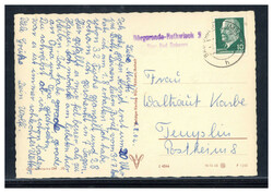 Börgerende-Rathwisch über Bad Doberan  O-2560,  violetter Landpost ...