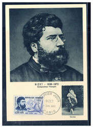 0.30 + 0.10 Fr. Rotes Kreuz 1960 auf Maxikarte