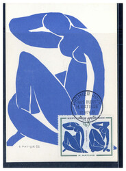 0.65 Fr. Gemälde 1961 auf Maxikarte