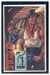 25 L. Europa 1956 auf Maxikarte