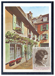 1.30 Fr. Beethoven 1970 auf Maxikarte