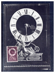 8+4 C. Pendeluhr 1962 auf Maxikarte