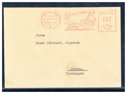 Coburg  W-8630,  7 Pf. AFS  "GRENZFÜRST HOFBRÄUHAUS COBURG" auf ...