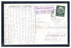Randringhausen über Bünde (Westf)  W-4980,  violetter Landpost R2 ...