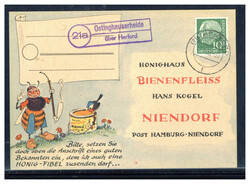 Oetinghauserheide über Herford  W-4900,  violetter Landpost R2 klar ...