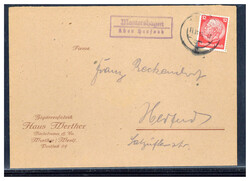 Mautershagen über Herford  W-4900,  violetter Landpost R2 klar auf ...