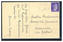 Linnen über Herford  W-4900,  Landpost R2 klar als Entwertung auf ...