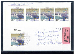 170+80 Pf. Olympiastadion GAP 1993 (5) als MEF. auf leicht ...