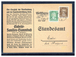 3 Pf. Goethe und 5 Pf. Schiller je mit Firmenlochung  "MH" auf ...