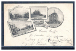 Langenfelde  W-2855,  Franzenburg 's Etablissement, Straßenpartie ...