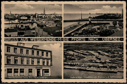 Bremerhaven - Wesermünde  W-2940,  Tanne 's Central-Hotel 1942  I-II