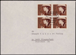 30 Pf. A. Kolb (4) als MEF. auf portogerechtem Auslandsbrief  ...