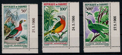 Vögel 1966 kpl. aus der Bogenecke **  (24,- +)