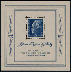 Goethe-Block ohne Gummi  (150,- für *)