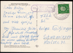 Weitenburg über Horb (Neckar)  W-7240,  Landpost R2 auf Postkarte ...