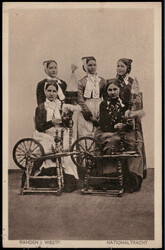 Rahden  W-4993,  Spinnerinnen in Nationaltracht 1937  I-II  (kl. ...