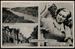 Leutesdorf  W-5458,  Weinkarte 1955  I-II