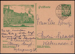 10 Pf. Bild-GA  "TECHNISCHE HOCHSCHULE" mit Stegstempel  ...