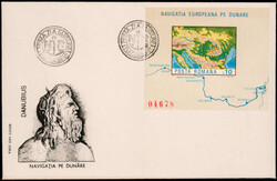 10 L. Donau-Schiffahrt 1977 ungezähnt auf illustriertem FDC  (60,-)