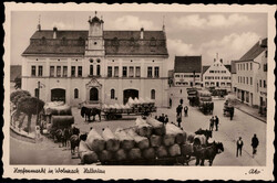 Wolnzach  W-8069,  Hopfenmarkt um 1950/60  I-II