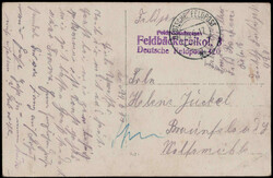 Violetter L3  "FELDPOSTADRESSE FELDBÄCKEREI o 1.3 DEUTSCHE FELDPOST ...